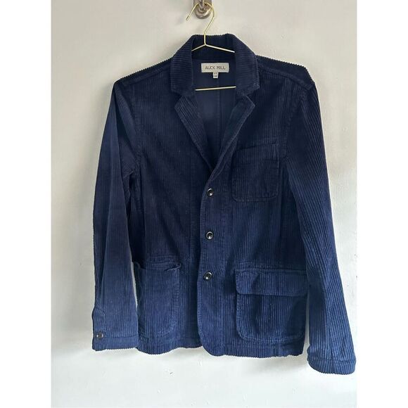 Alex Mill Navy Blue Boyish Corduroy Blazer Jacket Size XS Huckberry - Picture 4 of 15